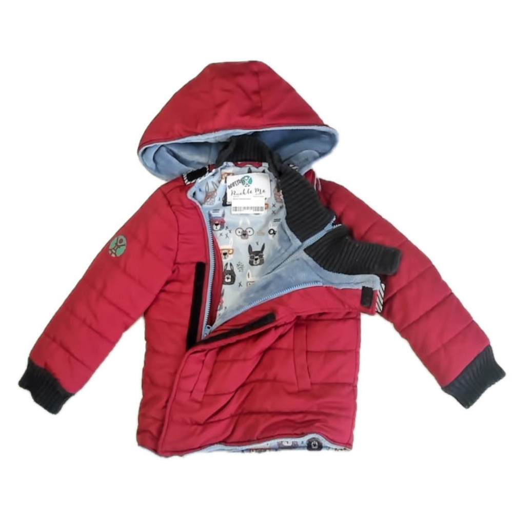 Buckle Me Boys Maroon Toastiest Jacket size: 4T - Picture 2 of 2